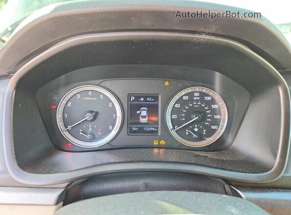 5NPE24AF2JH652343 2018 HYUNDAI SONATA Black Vista del cuadro de instrumentos