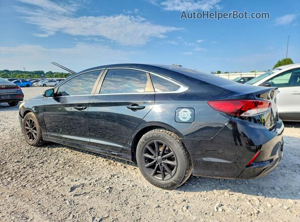 5NPE24AF2JH652343 2018 HYUNDAI SONATA Black Trasero izquierdo