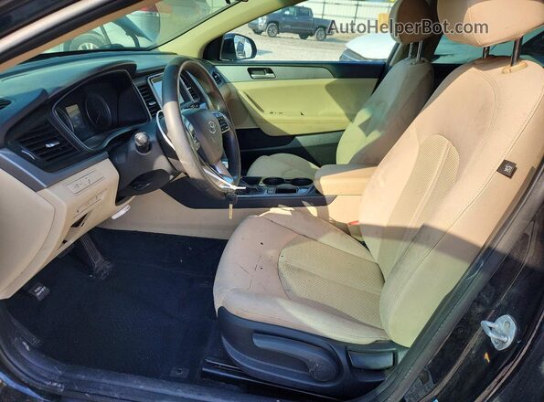 5NPE24AF2JH652343 2018 HYUNDAI SONATA Black Vista interior delantera