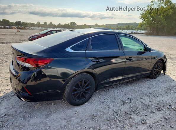 5NPE24AF2JH652343 2018 HYUNDAI SONATA Black Trasero derecho