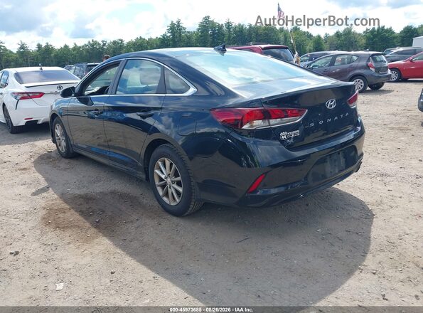 5NPE24AF2KH742819 2019 HYUNDAI SONATA Black Trasero izquierdo