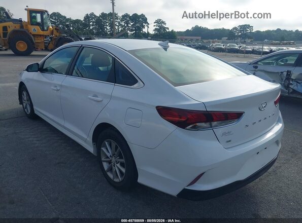5NPE24AF2KH760589 2019 HYUNDAI SONATA White Trasero izquierdo