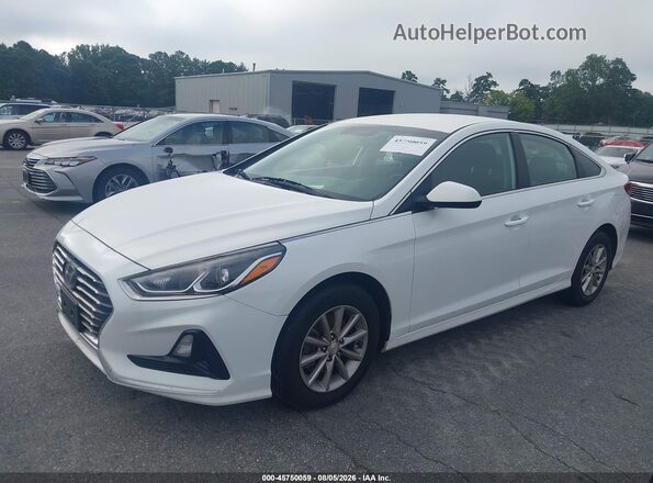 5NPE24AF2KH760589 2019 HYUNDAI SONATA White Vista tres cuartos delantera izquierda