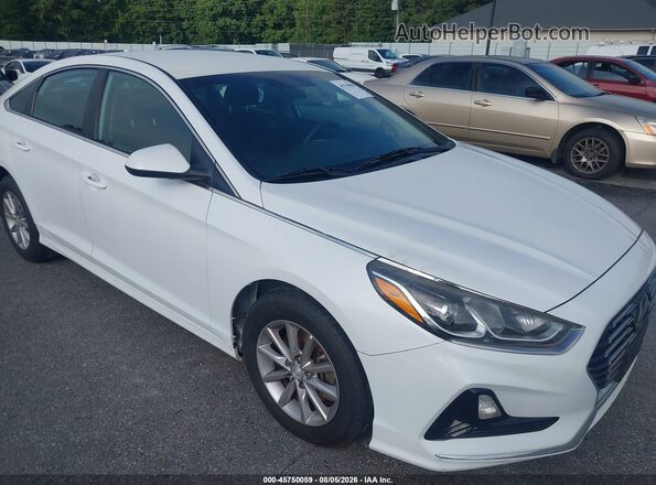 5NPE24AF2KH760589 2019 HYUNDAI SONATA White Vista frontal