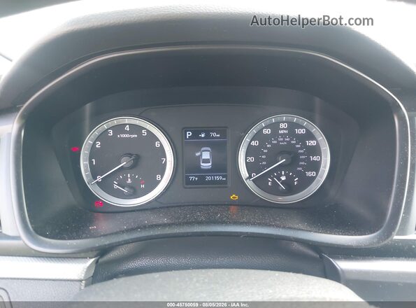 5NPE24AF2KH760589 2019 HYUNDAI SONATA White Vista de los asientos traseros
