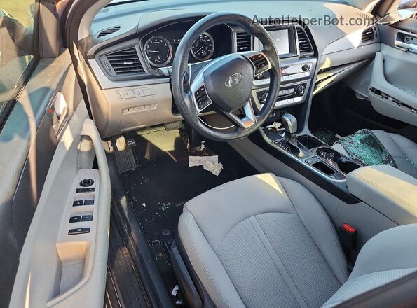 5NPE24AF2KH761449 2019 HYUNDAI SONATA Gray Առջևի վահանակի տեսք