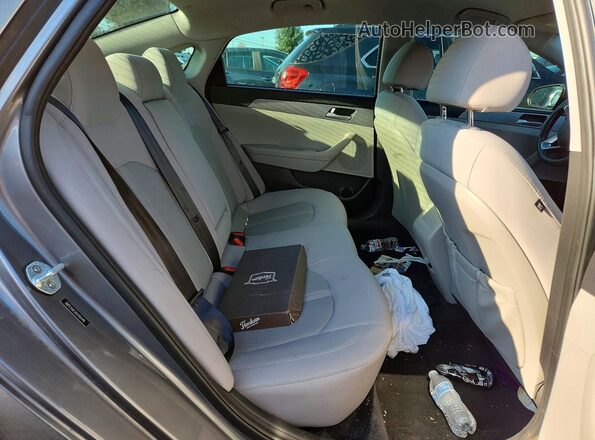 5NPE24AF2KH761449 2019 HYUNDAI SONATA Gray Հետևի նստատեղերի տեսք