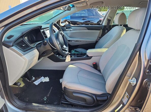 5NPE24AF2KH761449 2019 HYUNDAI SONATA Gray Սալոնի դիմացի տեսք