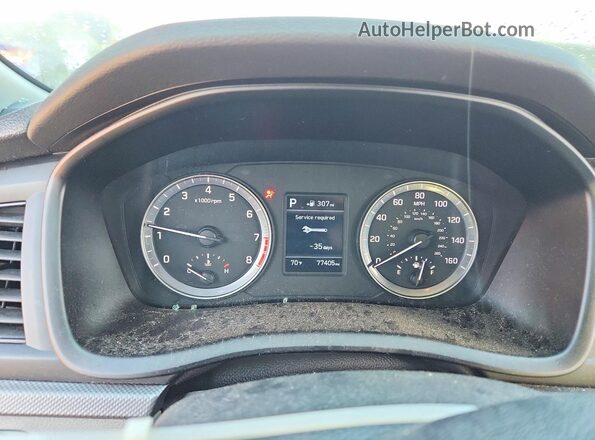 5NPE24AF2KH761449 2019 HYUNDAI SONATA Gray Սարքավորումների վահանակի տեսք