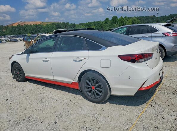 5NPE24AF2KH770538 2019 HYUNDAI SONATA White Rear left