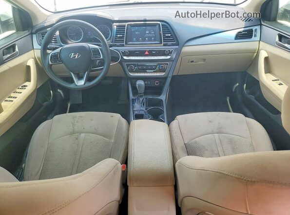5NPE24AF2KH770538 2019 HYUNDAI SONATA White Dashboard view