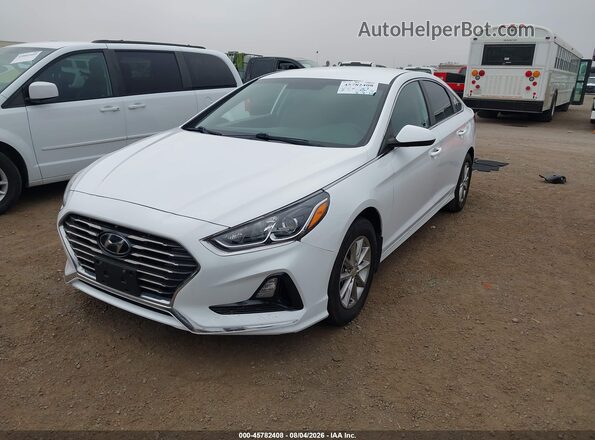 5NPE24AF2KH814912 2019 HYUNDAI SONATA Белый Вид спереди