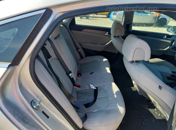 5NPE24AF3GH292475 2016 HYUNDAI SONATA Gray Հետևի նստատեղերի տեսք