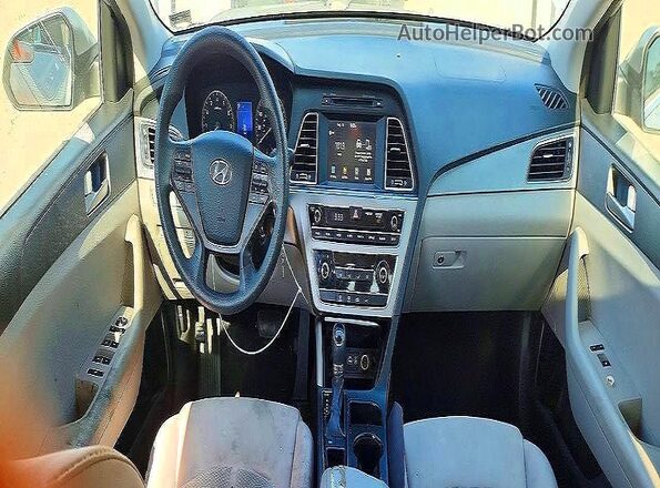 5NPE24AF3GH292475 2016 HYUNDAI SONATA Gray Առջևի վահանակի տեսք