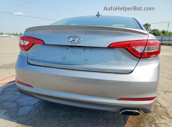 5NPE24AF3GH292590 2016 HYUNDAI SONATA Silver Rear view