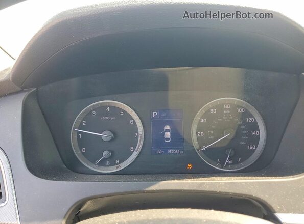 5NPE24AF3GH292590 2016 HYUNDAI SONATA Silver Instrument cluster view