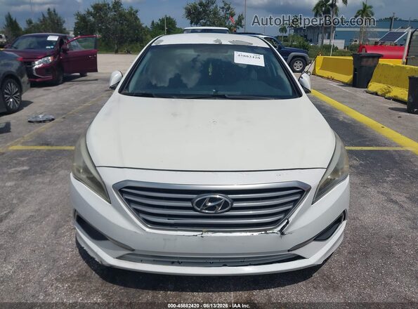 5NPE24AF3GH303782 2016 HYUNDAI SONATA White Вид спереду
