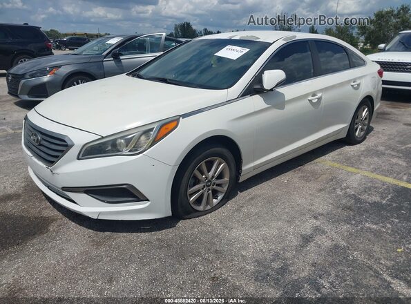 5NPE24AF3GH303782 2016 HYUNDAI SONATA White Передня ліва чверть