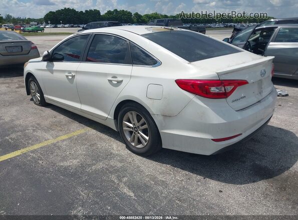 5NPE24AF3GH303782 2016 HYUNDAI SONATA White Задня ліва чверть