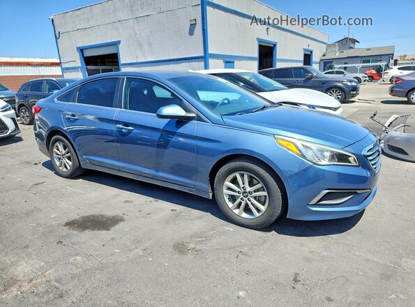 5NPE24AF3GH324213 2016 HYUNDAI SONATA Blue Передня права чверть
