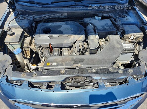 5NPE24AF3GH324213 2016 HYUNDAI SONATA Blue Вид задньої частини салону