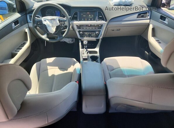 5NPE24AF3GH327161 2016 HYUNDAI SONATA Синий Вид панели приборов