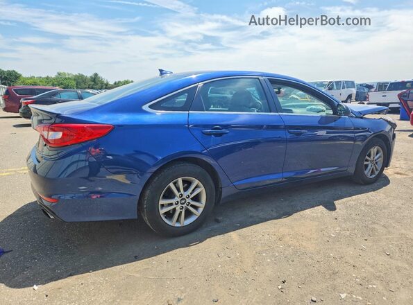 5NPE24AF3GH327161 2016 HYUNDAI SONATA Синий Задняя правая четверть