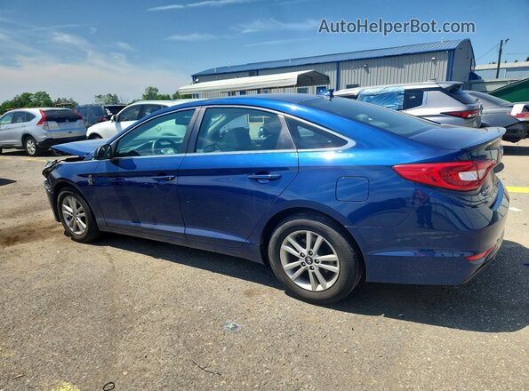 5NPE24AF3GH327161 2016 HYUNDAI SONATA Синий Задняя левая четверть
