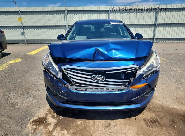 5NPE24AF3GH327161 2016 HYUNDAI SONATA Синий Вид спереди