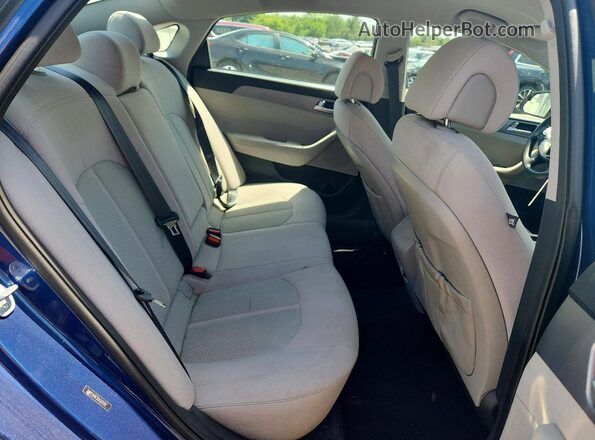 5NPE24AF3GH327161 2016 HYUNDAI SONATA Синий Вид задних сидений