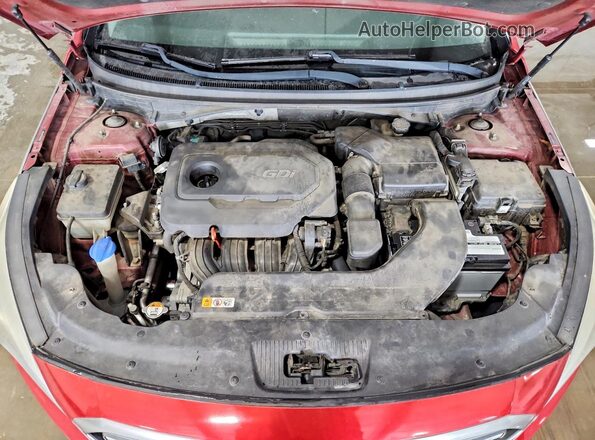 5NPE24AF3GH334921 2016 HYUNDAI SONATA Maroon Vista interior trasera