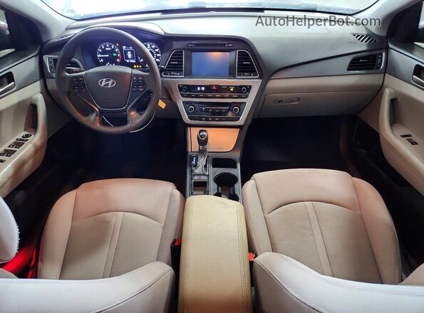 5NPE24AF3GH334921 2016 HYUNDAI SONATA Maroon Vista del salpicadero
