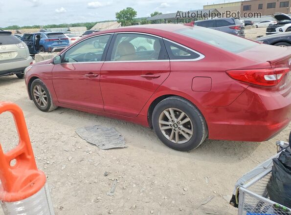 5NPE24AF3GH340735 2016 HYUNDAI SONATA Red უკანა მარჯვენა