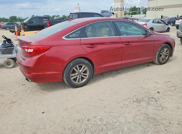 5NPE24AF3GH340735 2016 HYUNDAI SONATA Red წინა მარჯვენა
