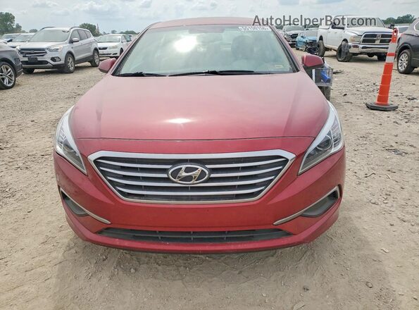5NPE24AF3GH340735 2016 HYUNDAI SONATA Red უკანა ხედი