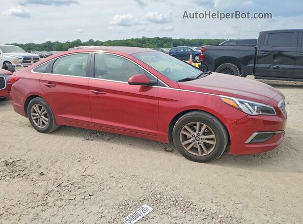 5NPE24AF3GH340735 2016 HYUNDAI SONATA Red წინა ხედი
