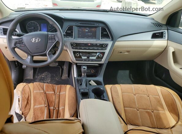 5NPE24AF3GH340735 2016 HYUNDAI SONATA Red ხელსაწყოთა პანელის ხედი