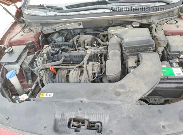 5NPE24AF3GH340735 2016 HYUNDAI SONATA Red ძრავის განყოფილების ხედი