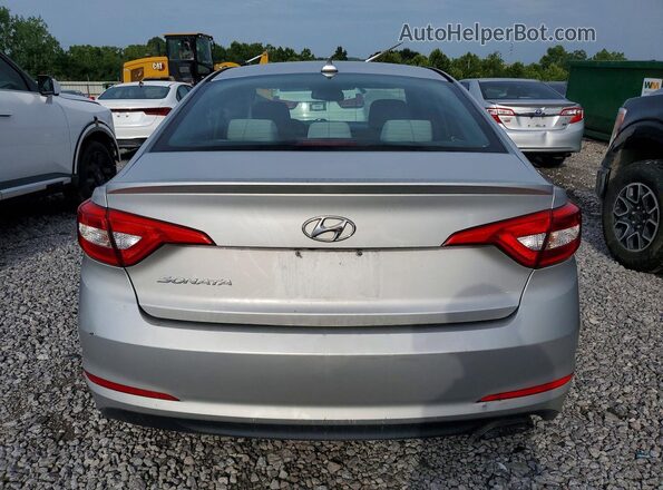 5NPE24AF3GH378580 2016 HYUNDAI SONATA Silver უკანა ხედი
