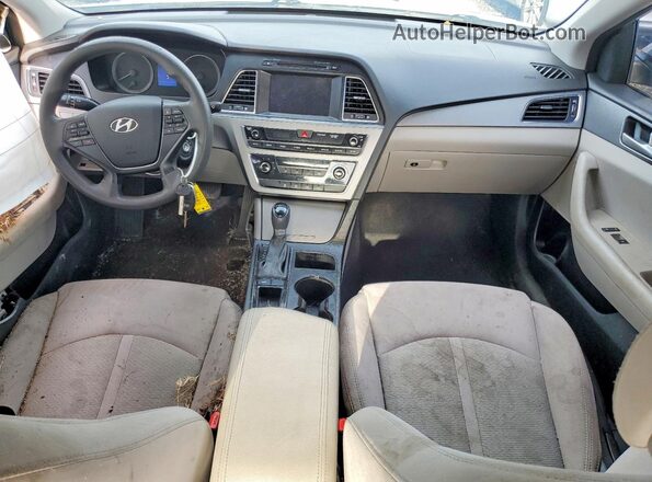 5NPE24AF3GH378580 2016 HYUNDAI SONATA Silver წინა პანელის ხედი