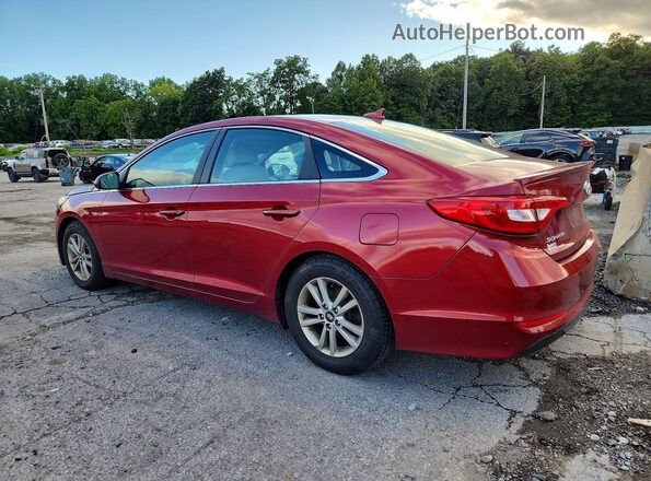 5NPE24AF3GH379857 2016 HYUNDAI SONATA Красный Задняя левая четверть