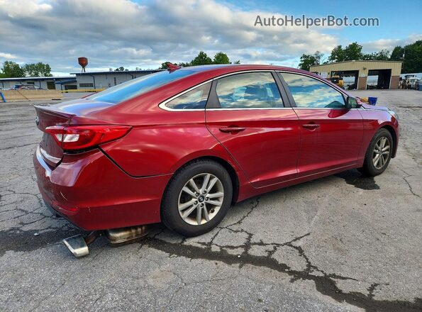 5NPE24AF3GH379857 2016 HYUNDAI SONATA Красный Задняя правая четверть
