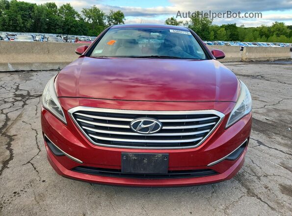 5NPE24AF3GH379857 2016 HYUNDAI SONATA Красный Вид спереди