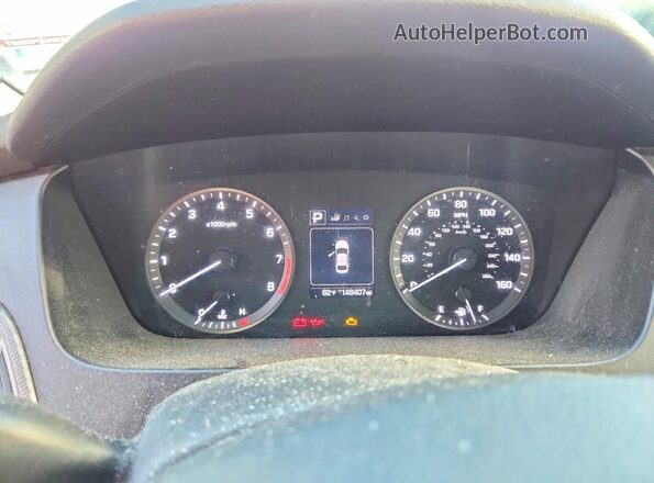 5NPE24AF3GH379857 2016 HYUNDAI SONATA Красный Вид щитка приборов