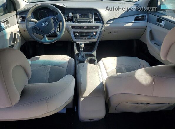 5NPE24AF3GH397517 2016 HYUNDAI SONATA White Առջևի վահանակի տեսք