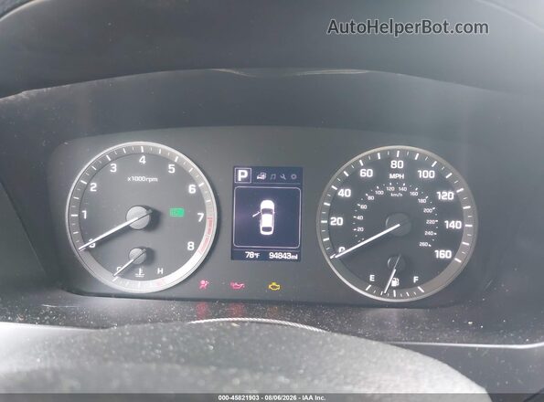 5NPE24AF3GH400206 2016 HYUNDAI SONATA White Widok tylnych siedzeń