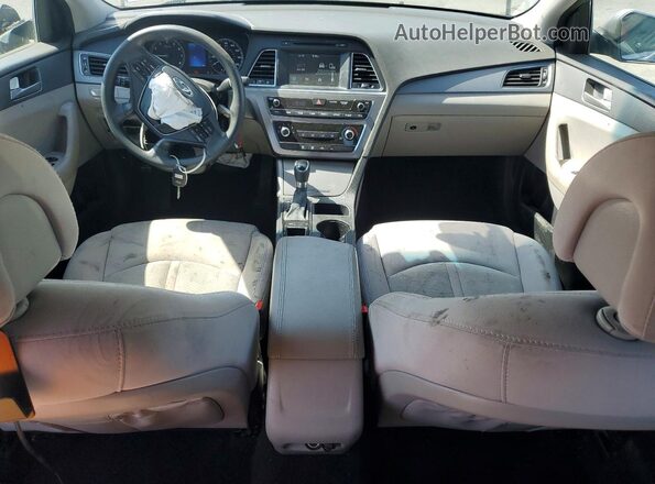5NPE24AF3GH401324 2016 HYUNDAI SONATA Silver წინა პანელის ხედი