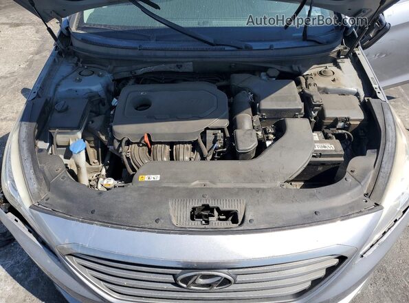 5NPE24AF3GH401324 2016 HYUNDAI SONATA Silver უკანა სალონის ხედი