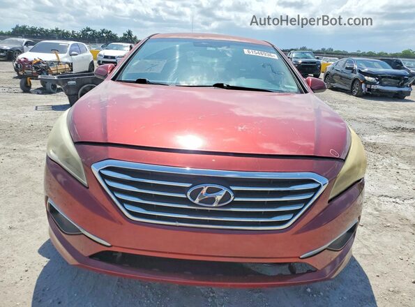 5NPE24AF3GH415885 2016 HYUNDAI SONATA Red Դիմացի տեսք