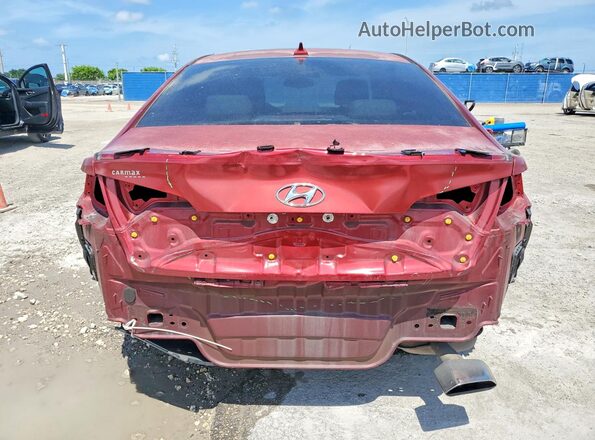5NPE24AF3GH415885 2016 HYUNDAI SONATA Red Հետևի տեսք